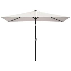 Parasol de jardin 200 x 300 cm rectangulaire blanc sable 02_0008031