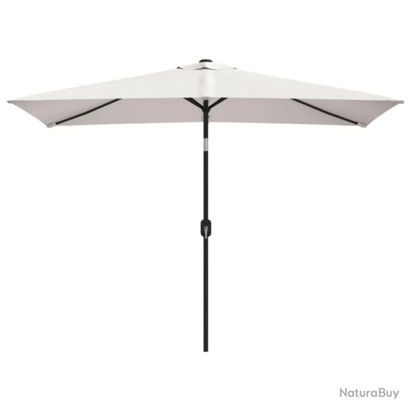 Parasol de jardin 200 x 300 cm rectangulaire blanc sable 02_0008031
