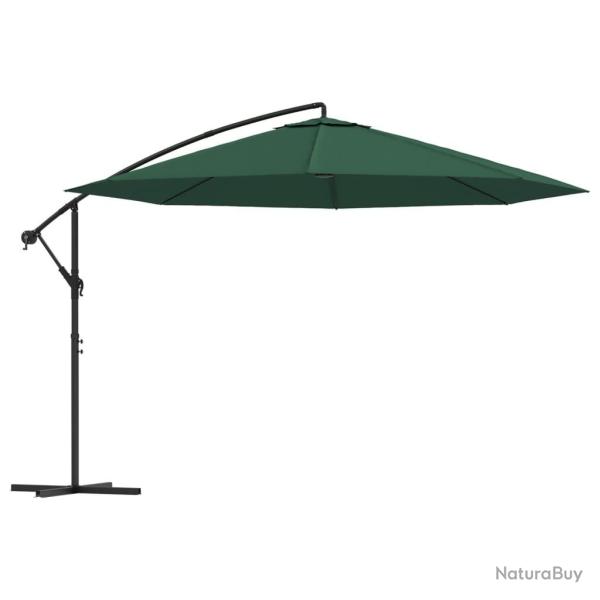 Parasol meuble de jardin en porte-�-faux 3,5 m vert 02_0008604