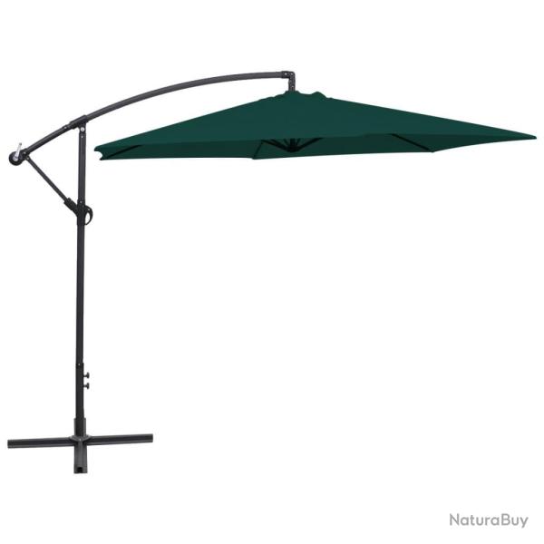 Parasol meuble de jardin en porte-�-faux 3 m vert 02_0008600