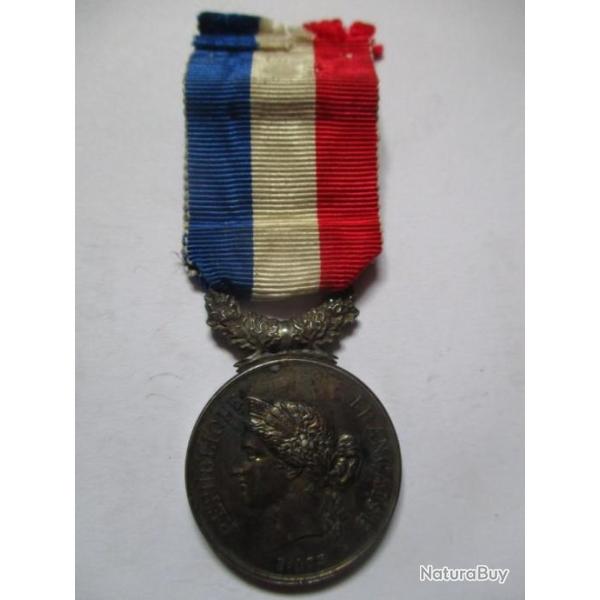 M�daille Minist�re de l'Int�rieur Actes de D�vouement