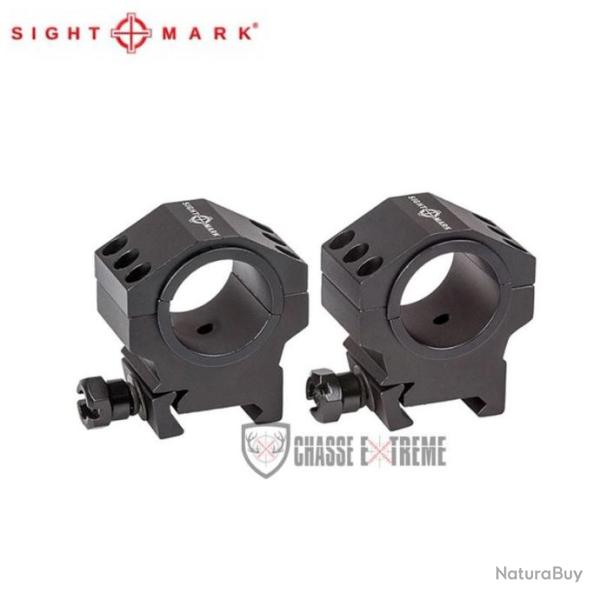 Lot de 2 anneaux SIGHTMARK � 30 mm Medium (27,7 mm)