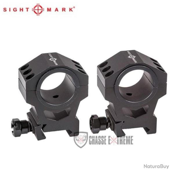 Lot de 2 anneaux SIGHTMARK � 30 mm Haut (34 mm)