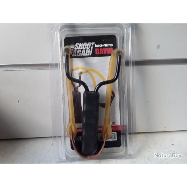 Lance pierre/ fronde SHOOT AGAIN elastique tubulaire