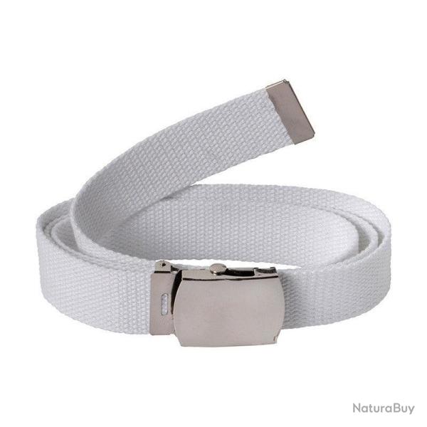 Ceinture Toile Percussion unie - 130 cm - Blanc