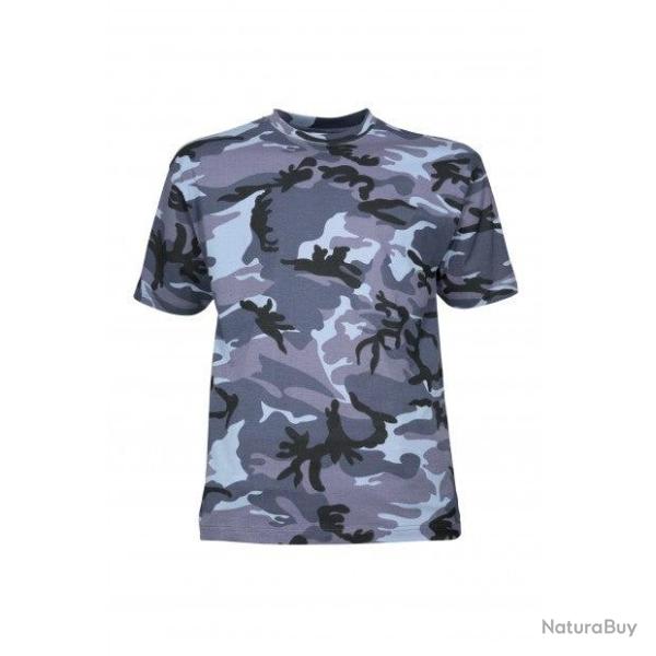 T shirt Percussion camo Bleu Bleu