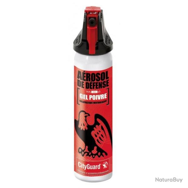 A�rosol de d�fense Cityguard Gel poivre - 75 mL