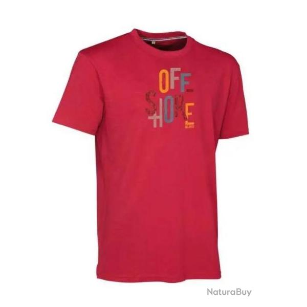Tee shirt Idaho Offshore Rouge
