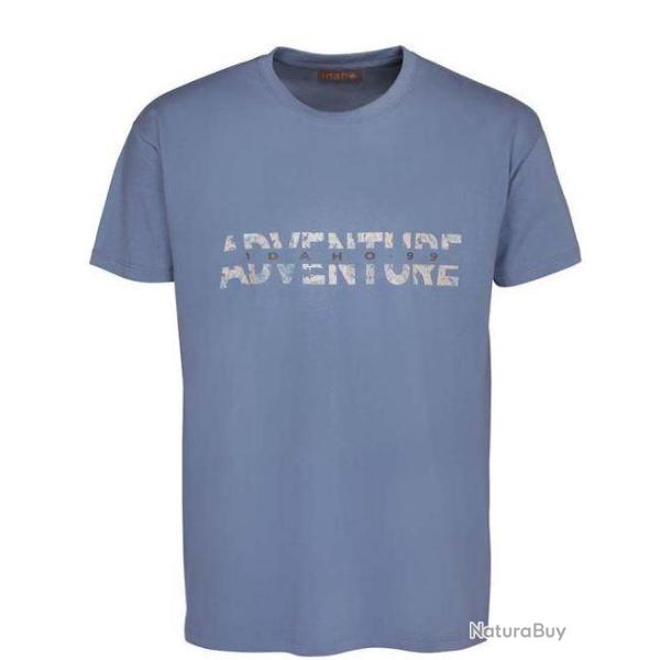 Tee shirt Idaho Adventure Bleu