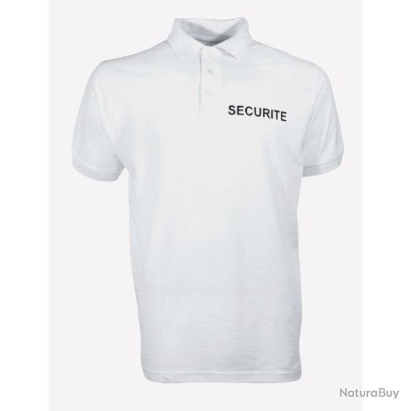 Polo coton Cityguard S�curit� Blanc