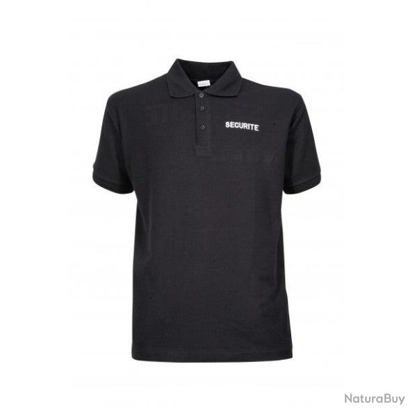 Polo coton Cityguard S�curit� Noir