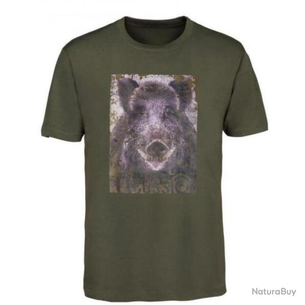 Tee shirt Percussion S�rigraphie chasse B�casse Sanglier
