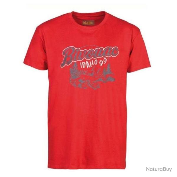 Tee shirt Idaho Bivouac Kaki M Rouge