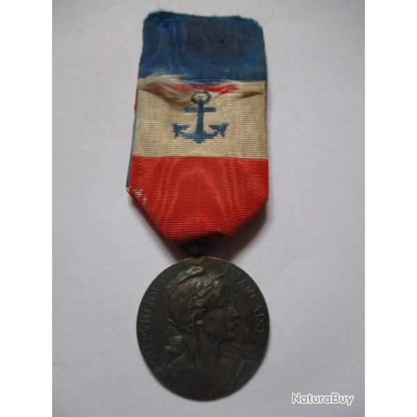 M�daille Marine Marchande "Honneur au Travail"