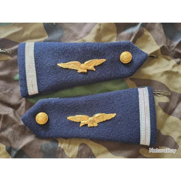 paire �paulettes ADJUDANT ARMEE DE L'AIR FRANCAISE