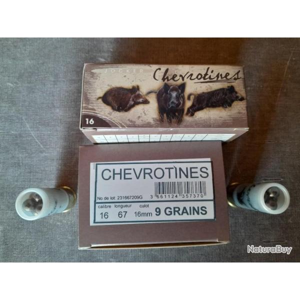 20 Chevrotines JOCKER 9 Grains   CAL 16