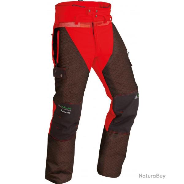 PANTALON PFANNER STRETCH AIR HUNTING ROUGE S COURT - 75 CM