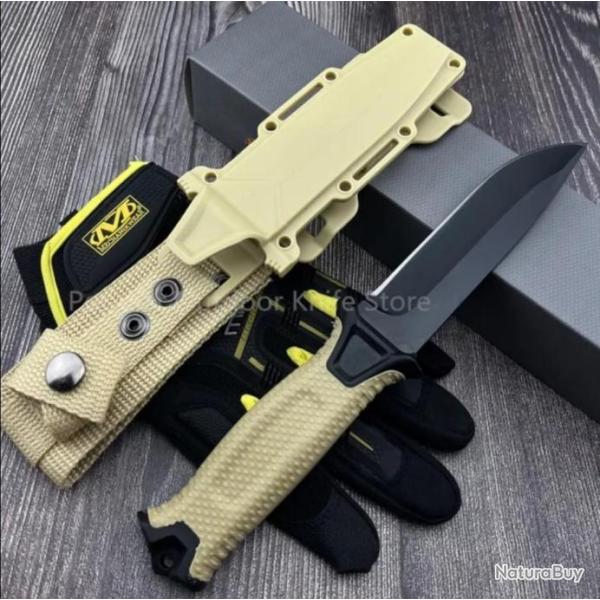 Couteau Gerber Strongarm fixer blande Fine Edge Black Lame Lisse Tactique Chasse Randonn�e Camping