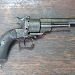 Revolver &agrave; broche / Lefaucheux type 1854-1858 court - France second Empire - cal 12 mm - EM
