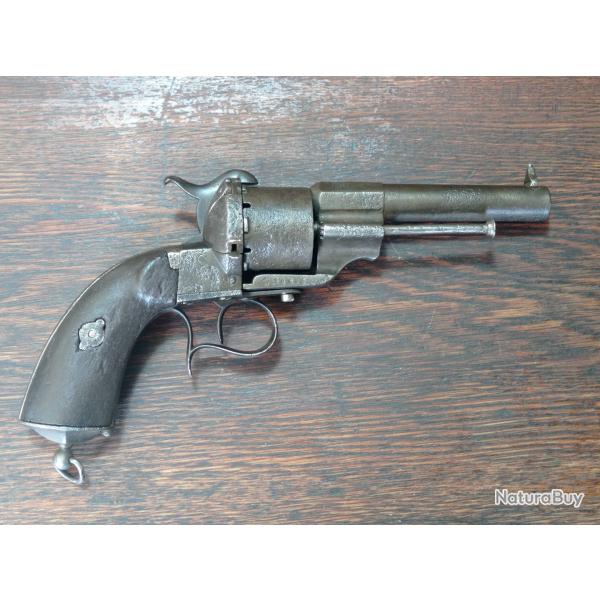 Revolver � broche / Lefaucheux type 1854-1858 court - France second Empire - cal 12 mm - EM