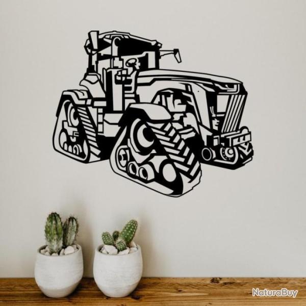 DECORATION MURALE (60cm) en FER. TRACTEUR JOHN DEERE 8RX