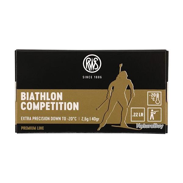 BALLE RWS CAL.22LR BIATHLON COMPETITION 2.6G 40GR PAR 50