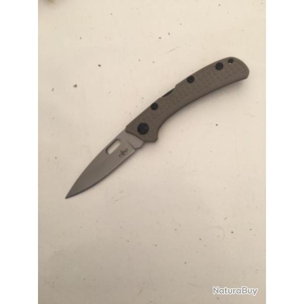 Couteau third nylon marron