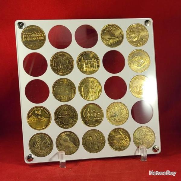 pr�sentoir plexi M�dailles de la Monnaie de Paris PRE11b