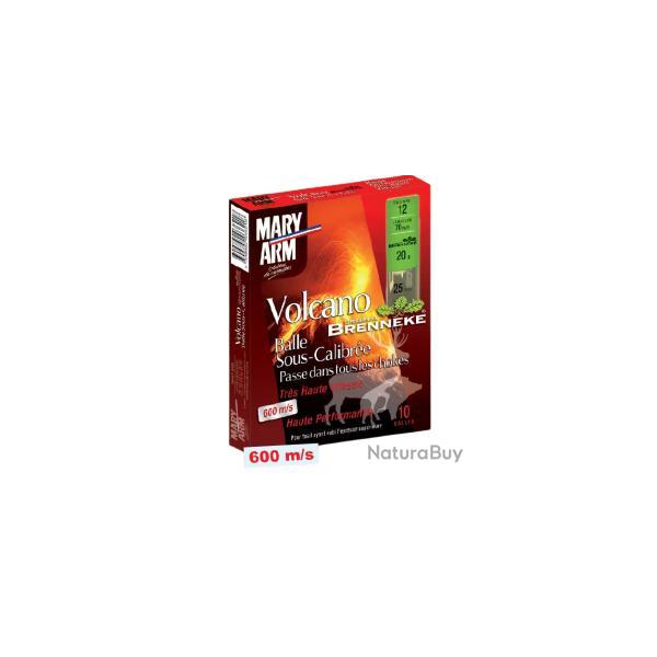 50 munitions Mary-Arm Volcano Brenneke sous calibr�e - 12/70 - 20g 