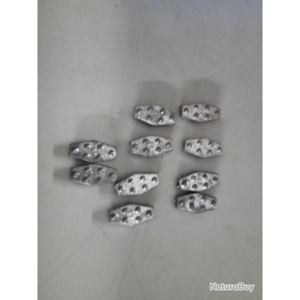 10 plombs hexagonaux 20g