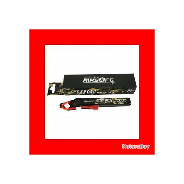 BATTERIE LIPO 2S 7.4V 1500MAH 25C 2 STICKS GENSPOW