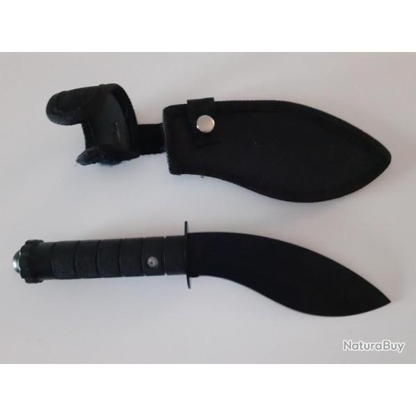 Couteau Droit Kukri + Etui Chasse Camping Randonn�e Scout Survivalisme