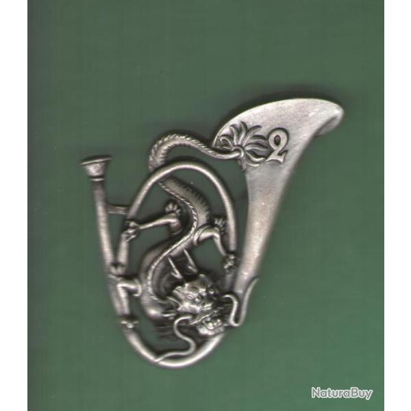 INSIGNE EN 1939  : 2 � BATAILLON  DE CHASSEURS  ALPINS  -----------------------ABPD ----------------