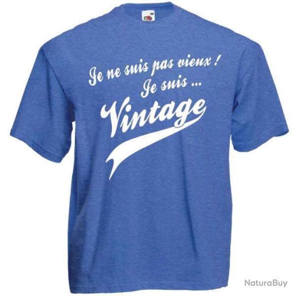 T-SHIRT Humour drle -  JE NE SUIS PAS VIEUX !  JE SUIS VINTAGE  - ide cadeau Anniversaire Nol !