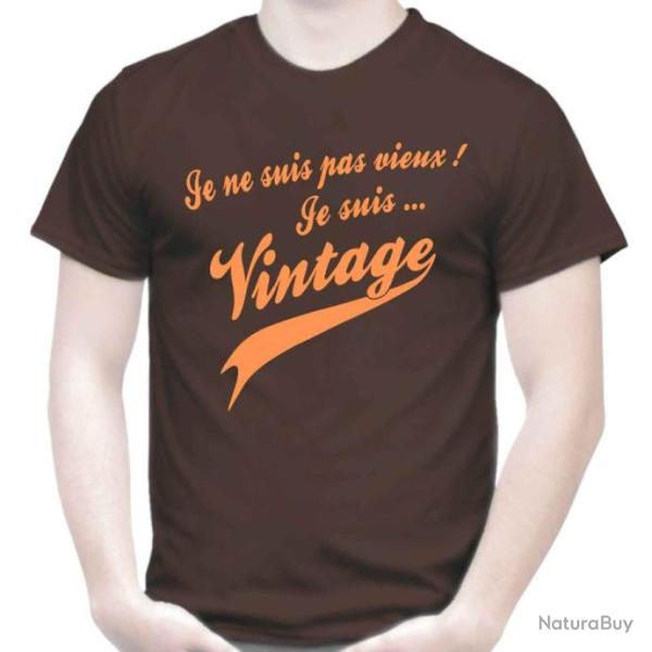 T-SHIRT Humour -  JE NE SUIS PAS VIEUX !  JE SUIS VINTAGE  - drole Ide cadeau Anniversaire Nol !
