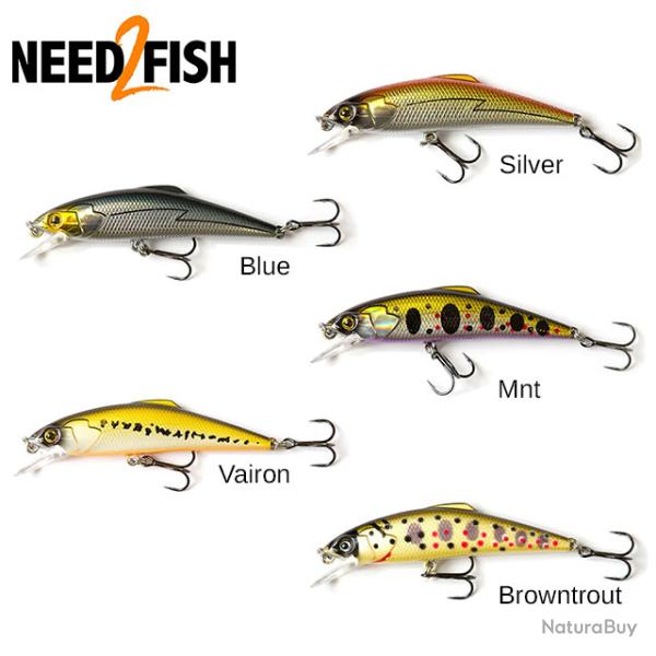 DESTOCKAGE ! Leurre Need 2 Fish Sultan of Swim 75S Blue