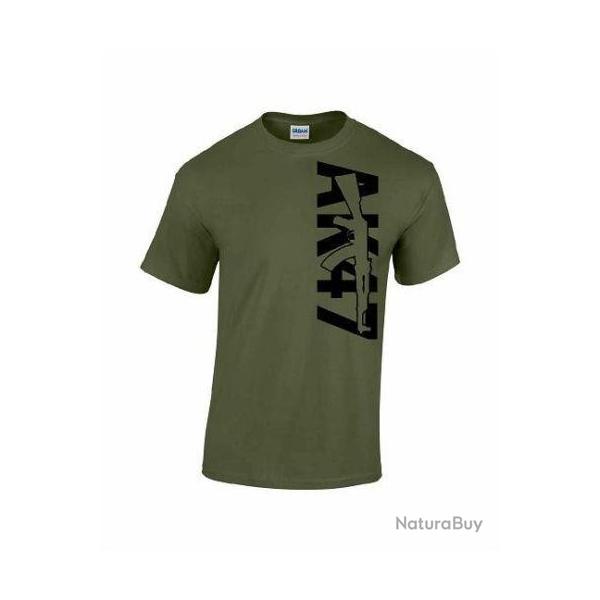 T-shirt AK 47 kalachnikov - Vert arm�e