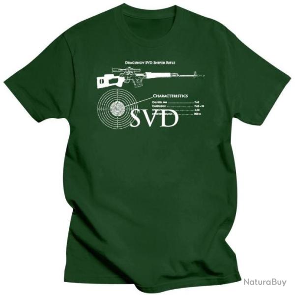 T-shirt SVD Dragunov caract�ristique - Vert