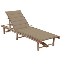Transat chaise longue bain de soleil lit de jardin terrasse meuble d'ext&eacute;rieur 200 cm avec coussin