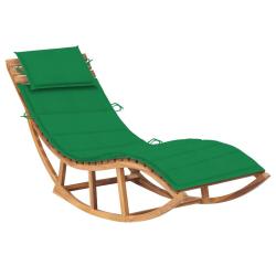 Transat chaise longue bain de soleil lit de jardin terrasse meuble d'ext&eacute;rieur &agrave; bascule 180 cm ave