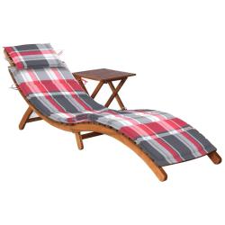 Transat chaise longue bain de soleil lit de jardin terrasse meuble d'ext&eacute;rieur avec table et coussi