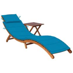 Transat chaise longue bain de soleil lit de jardin terrasse meuble d'ext&eacute;rieur avec table et coussi