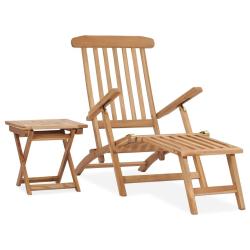 Transat chaise longue bain de soleil lit de jardin terrasse meuble d'ext&eacute;rieur avec repose-pied et