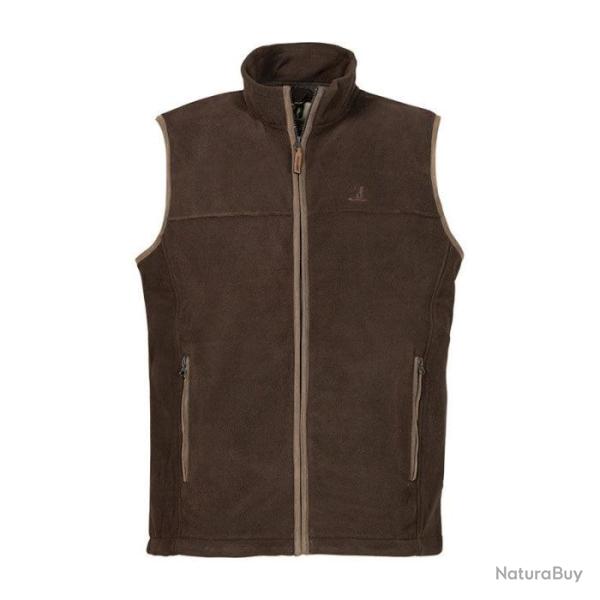 Gilet polaire Percussion Scotland Bleu Marron