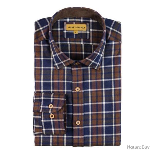 Chemise Verney Carron Mery Bleu Marron Bleu Marron