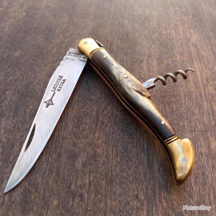 Laguiole G.David Taschenmesser – Aus Stahl 12c27, Französische Handwerkskunst