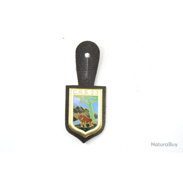 Insigne C.R.S. 23, CRS Compagnie R�publicaine de S�curit�, sanglier. Drago dos guilloch�