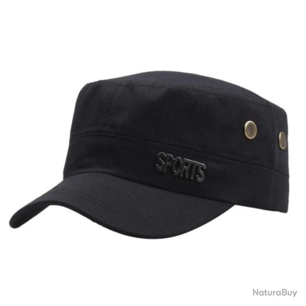 Casquette plate militaire SPORTS - Noir