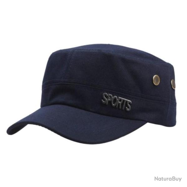 Casquette plate militaire SPORTS - Bleu Marine