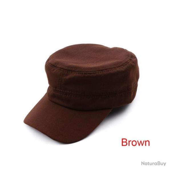 Casquette plate militaire mod�le B - Marron